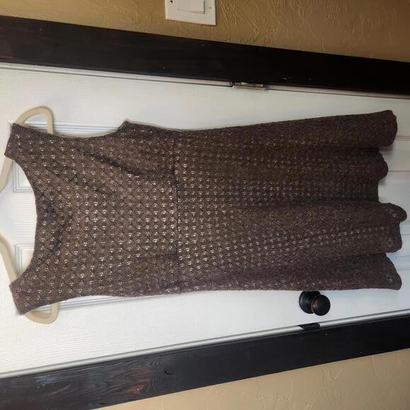 Eva Franco Elegant A-Line Wool Blend Knit Knee Length Dress - Size 12 - Picture 4 of 9